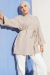 Duble Kol Selanik Tunik Bej