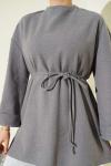 Duble Kol Selanik Tunik Gri