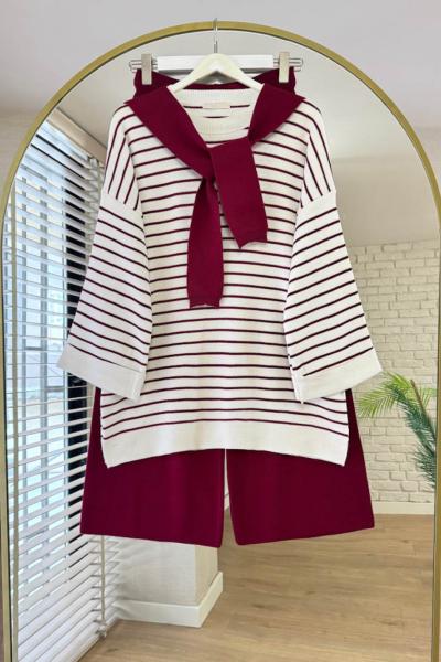 Laven Triko Takım Bordo