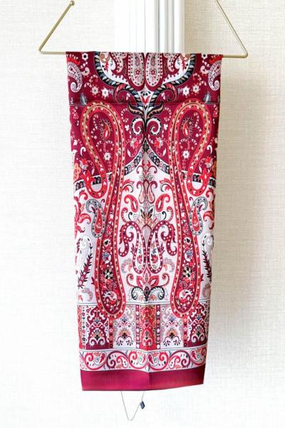 Etnik Desenli Janjan Şal (A) Bordo Bej