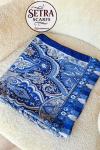 Etnik Desenli Janjan Şal (B) Lacivert-Mavi