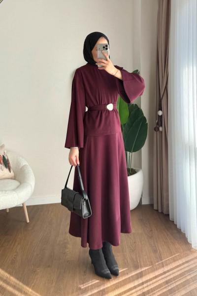 Etekli Selanik Takım Bordo