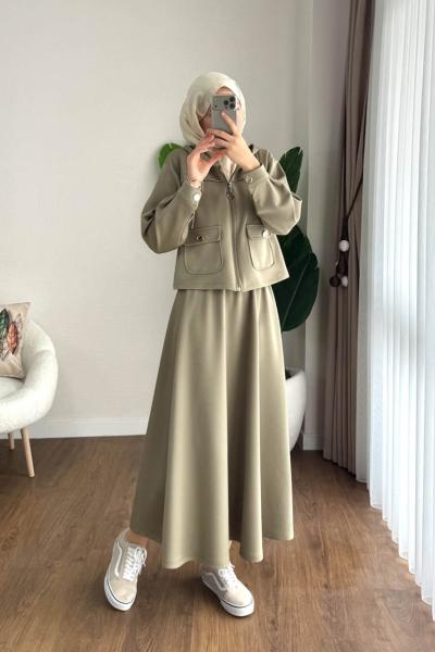 Ruby Etekli Takım Yeşil