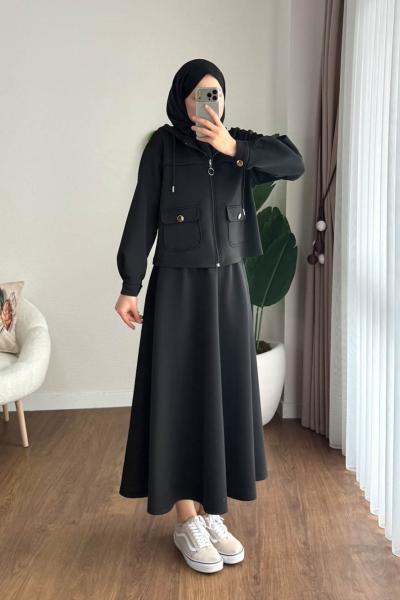 Ruby Etekli Takım Siyah