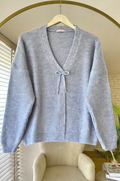 Luna Triko Hırka Mavi