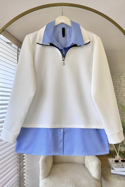 Luca Sweatshirt Beyaz