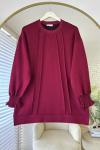 Kolları Gipeli Tunik Bordo
