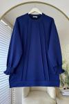 Kolları Gipeli Tunik Lacivert