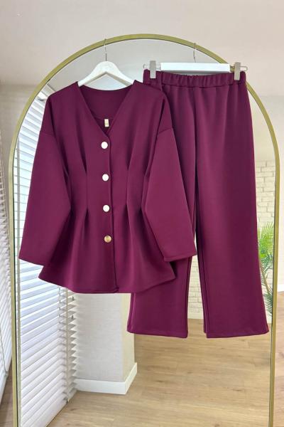 Ariel İkili Takım Bordo