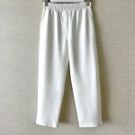 Beli Lastikli Scuba Pantolon Beyaz
