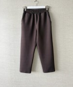 Beli Lastikli Scuba Pantolon Acı Kahve