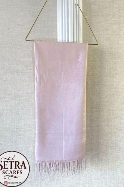 Kaşmir Saçaklı Şal açık pudra