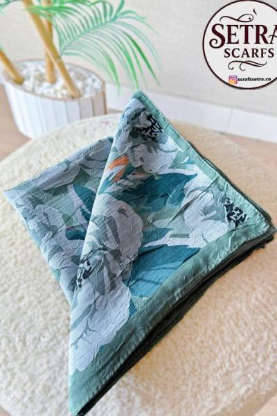 Bambu Kraş Eşarp Yeşil