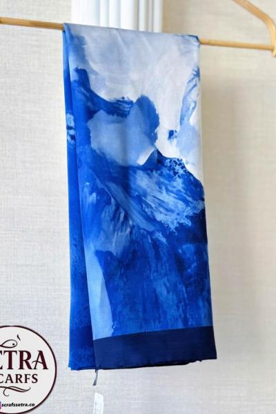 Gülsoy Soft Şal Saks Mavisi