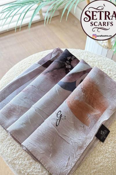 Bambu Kraş Eşarp (A) Sütlü Kahve