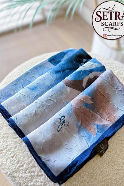 Bambu Kraş Eşarp (A) Lacivert