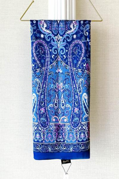 Etnik Desenli Janjan Şal (A) Mavi Pembe