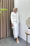 Angora Etekli Takım Beyaz