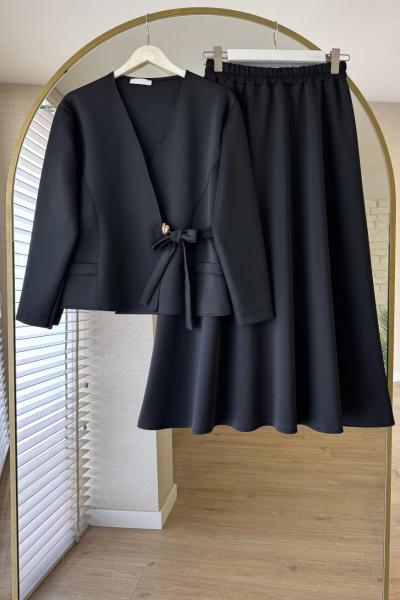 Verona Etekli Takım Siyah