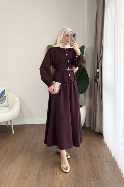 Laris Etekli Takım Mürdüm