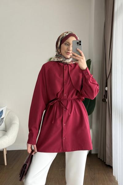 Allerli Gömlek Bordo