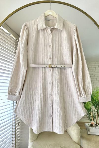 Armürlü Kemerli Tunik Taş