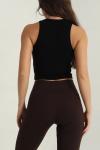 İçi Kaplı Halter Yaka Atlet Siyah