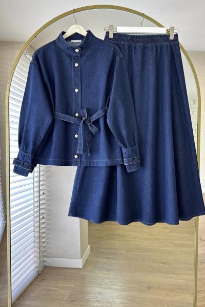 Laven Etekli Kot Takım Lacivert