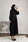 Pensli Double Elbise Siyah