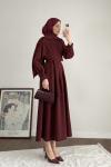 Pensli Double Elbise Bordo