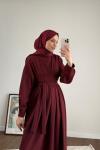 Pensli Double Elbise Bordo