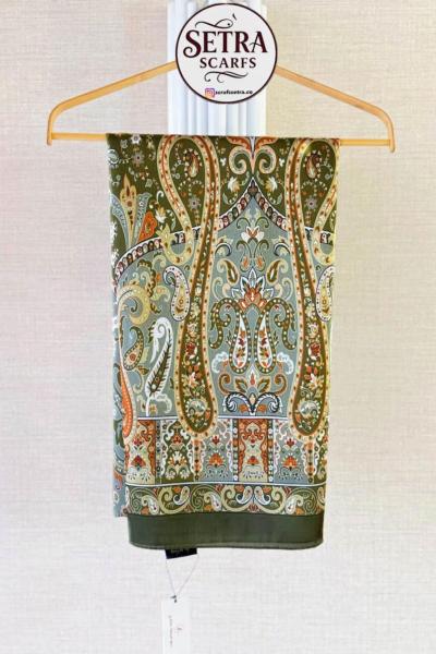 Etnik Desenli Janjan Şal (A) Yeşil
