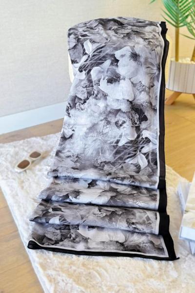 Porto Şal Siyah Gri