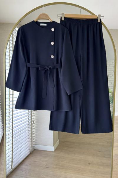 Carol Pantolonlu Takım Siyah