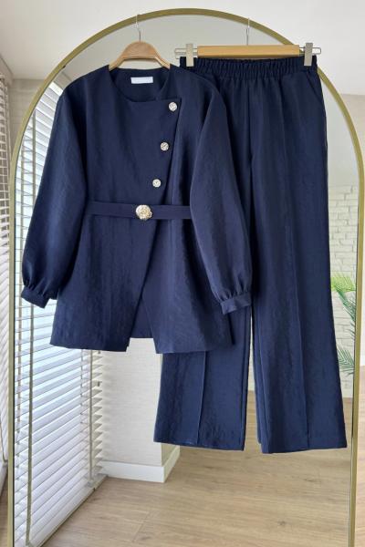 Cupra Pantolonlu Takım Koyu Lacivert