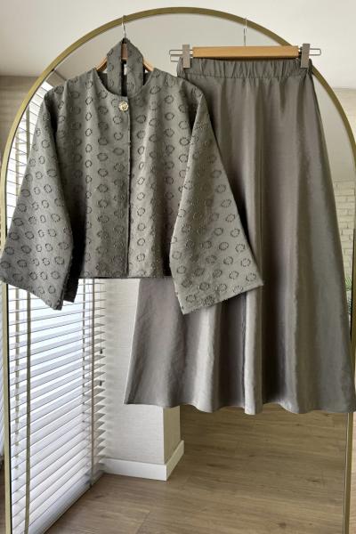 Fringe Etekli Takım Haki