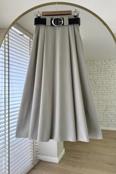 Kemerli Tivil Etek Yeşil