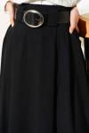 Kemerli Tivil Etek Siyah