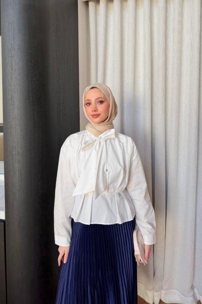 Bella Kısa Gömlek Beyaz