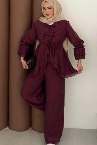 Aster İkili Takım Mürdüm