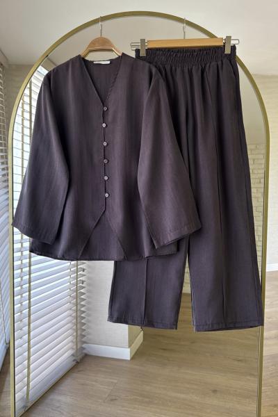 Lotus İkili Takım Kahverengi