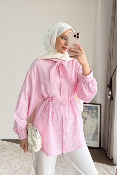 Twig Gömlek Pembe