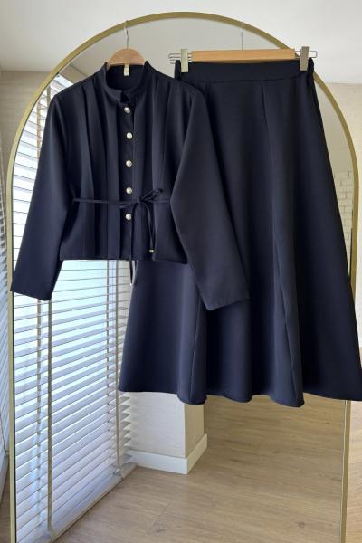 Berry Etekli Takım Siyah