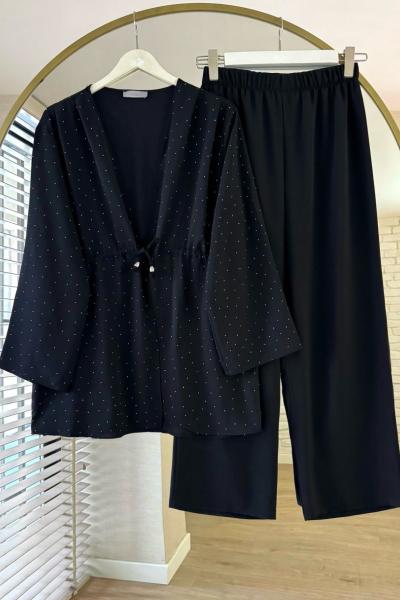 Stone İkili Takım Siyah