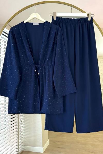 Stone İkili Takım Lacivert