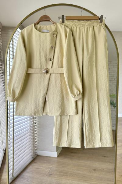 Cupra Pantolonlu Takım Sarı