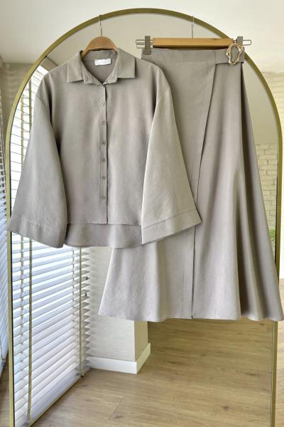 Anvelop Etekli Takım Açık Vizon