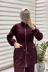Körük Cepli Modal Takım Bordo