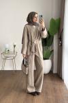 Clove Modal Takım Koyu Bej