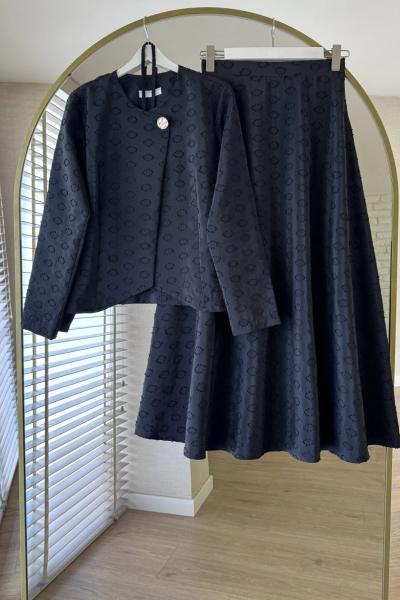 Jasmine Etekli Takım Siyah